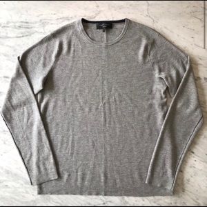 Rag & Bone Merino Wool Grey Crew Sweater